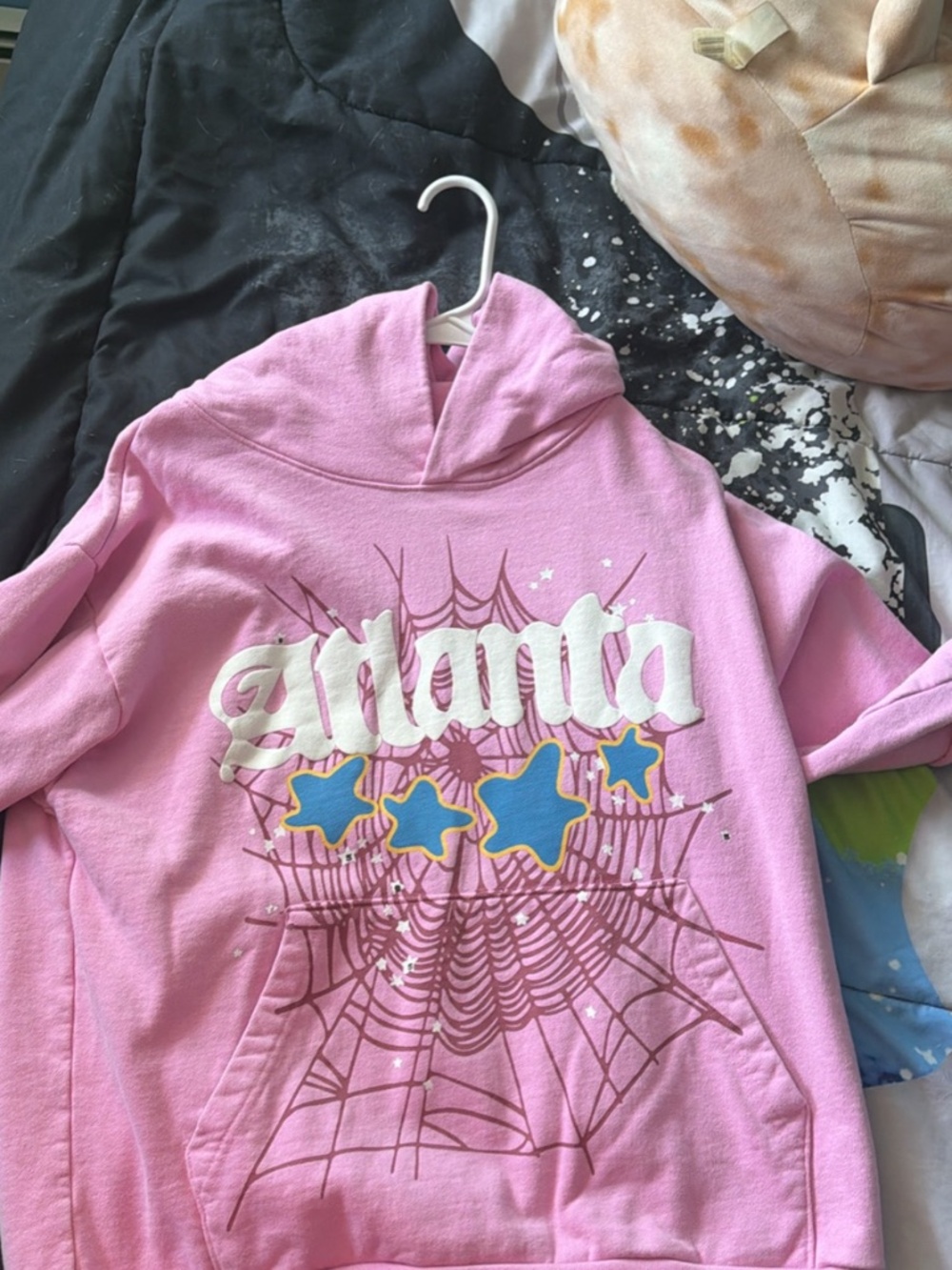 Pink sp5der hoodie
